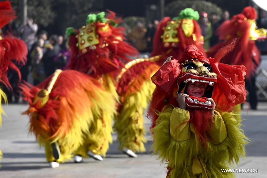 CHINA-SHANDONG-LION DANCE (CN)