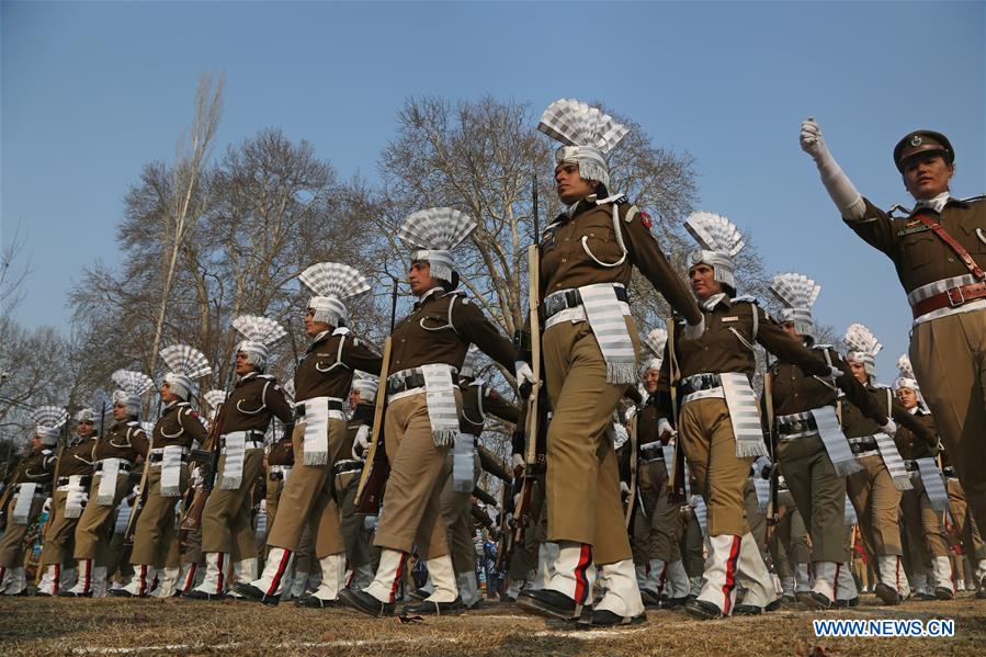 INDIA-KASHMIR-SRINAGAR-REPUBLIC DAY-PARADE-REHEARSAL 