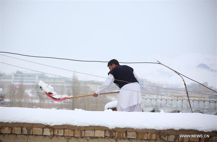 AFGHANISTAN-KABUL-SNOW