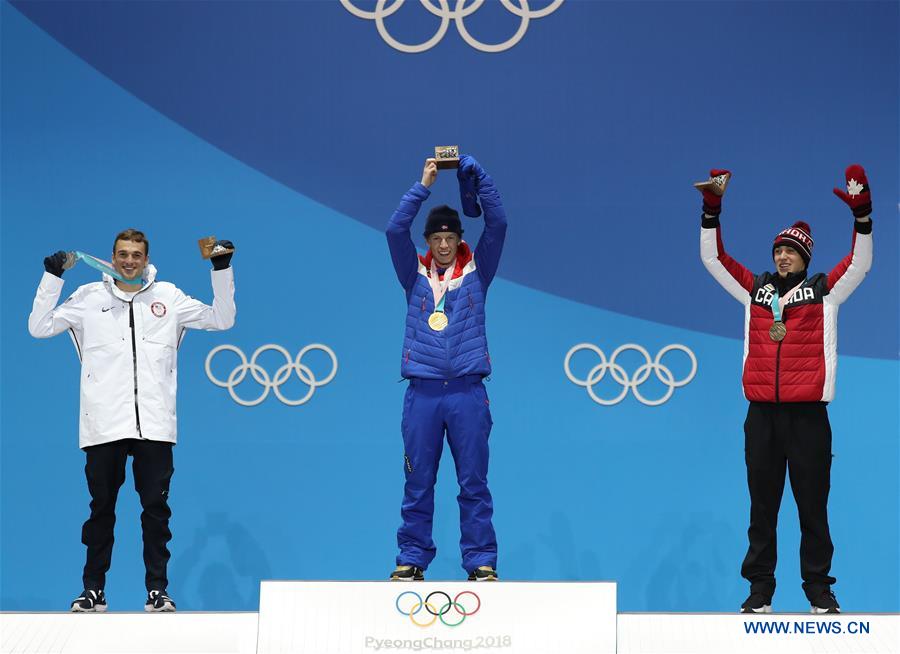 (SP)OLY-SOUTH KOREA-PYEONGCHANG-FREESTYLE SKIING-MEN'S SKI SLOPESTYLE-MEDAL CEREMONY