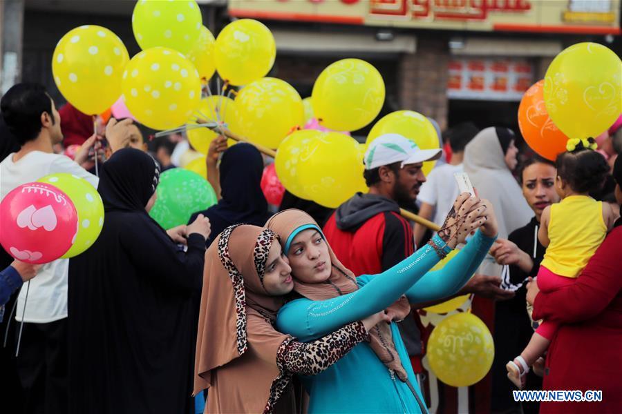 EGYPT-CAIRO-EID AL-FITR-CELEBRATIONS