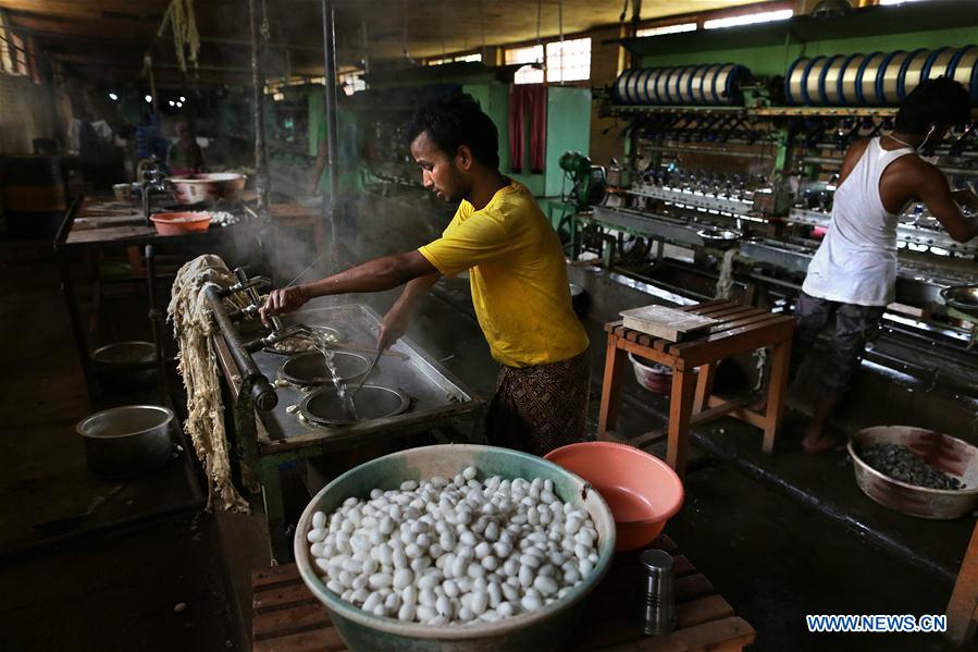 INDIAN-CONTROLLED KASHMIR-SRINAGAR-HISTORIC SILK FACTORY-REOPEN