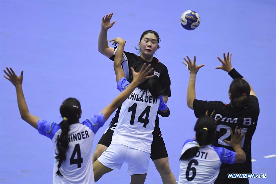 (SP)INDONESIA-JAKARTA-ASIAN GAMES-HANDBALL-SOUTH KOREA VS INDIA