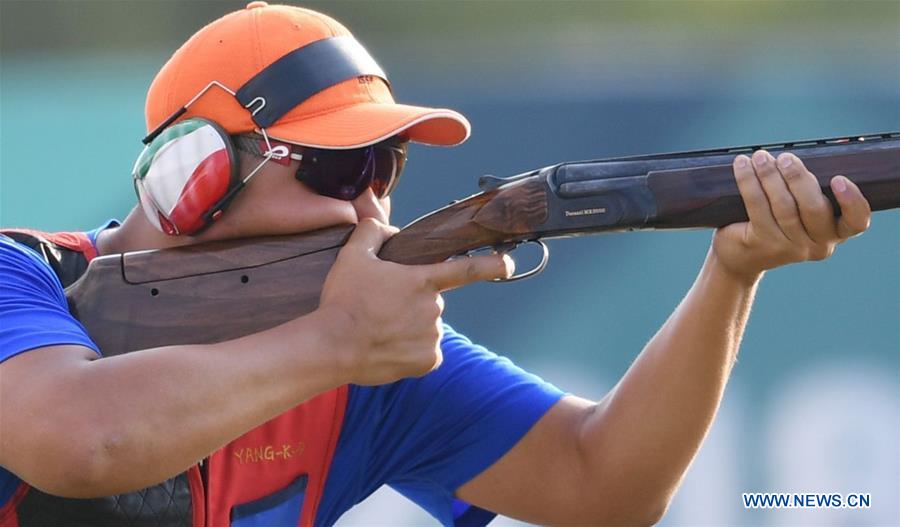 (SP)INDONESIA-PALEMBANG-ASIAN GAMES-SHOOTING-MEN'S TRAP