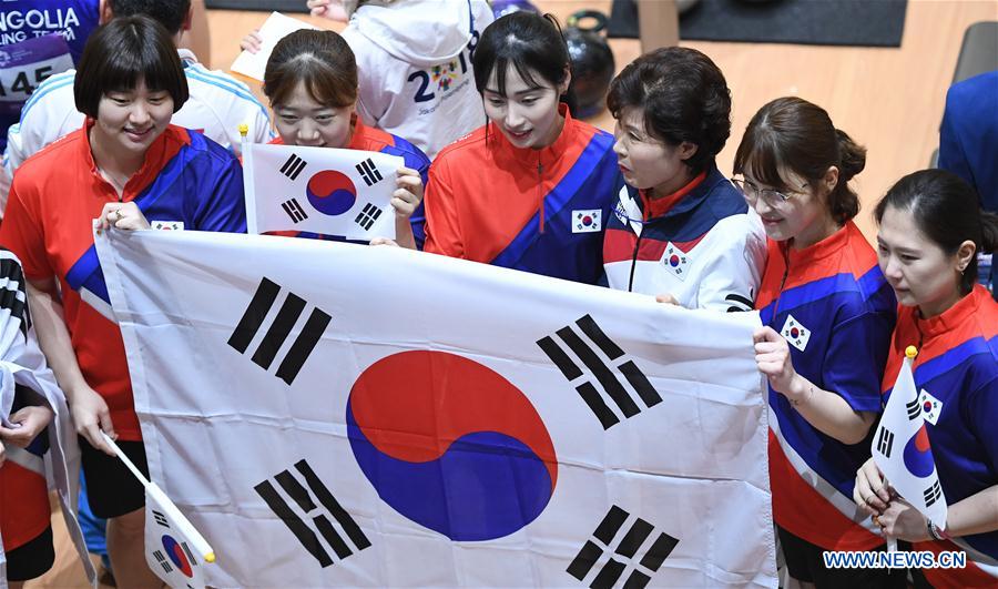 (SP)INDONESIA-PALEMBANG-ASIAN GAMES-BOWLING-WOMEN'S TEAM OF SIX