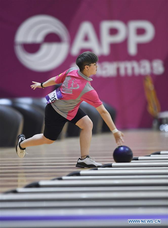 (SP)INDONESIA-PALEMBANG-ASIAN GAMES-BOWLING-WOMEN'S TEAM OF SIX