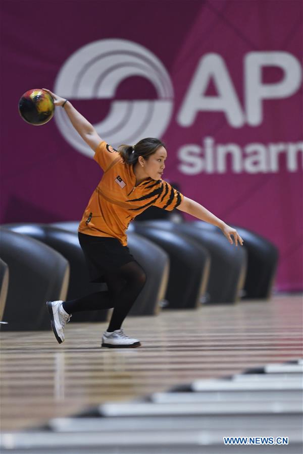 (SP)INDONESIA-PALEMBANG-ASIAN GAMES-BOWLING-WOMEN'S TEAM OF SIX