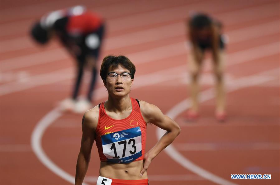 (SP)INDONESIA-JAKARTA-ASIAN GAMES-ATHLETICS-WOMEN'S 400M QUALIFICATION