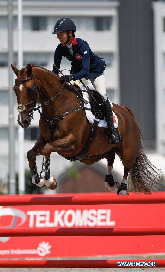 (SP)INDONESIA-JAKARTA-ASIAN GAMES 2018-EQUESTRIAN-EVENTING TEAM