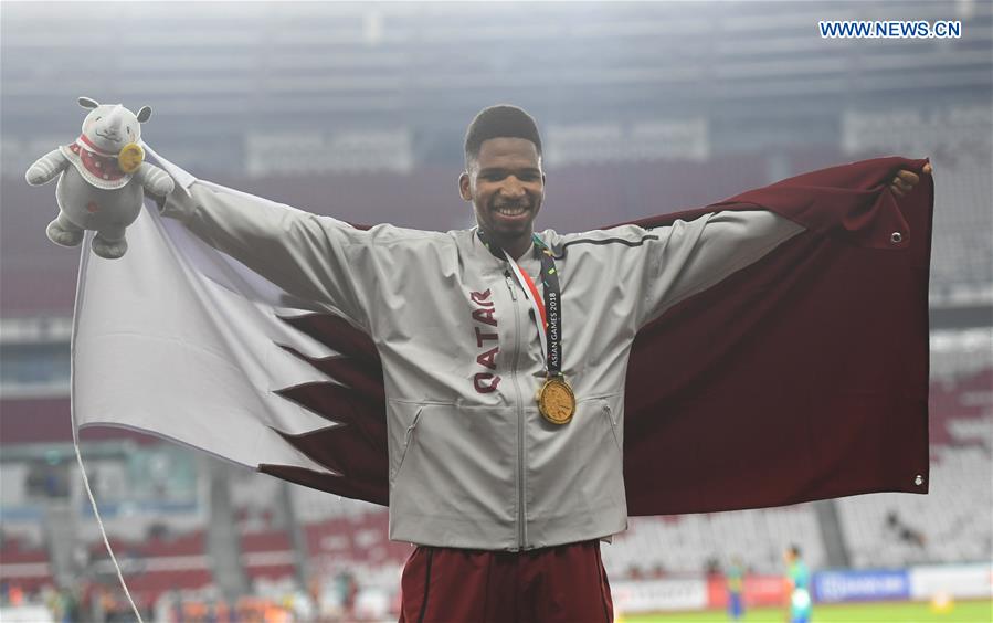 (SP)INDONESIA-JAKARTA-ASIAN GAMES-ATHLETICS-MEN'S 400M HURDLES