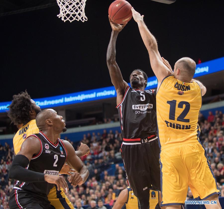 (SP)LITHUANIA-VILNIUS-BASKETBALL-EUROCUP-RYTAS VILNIUS VS FIAT TURIN