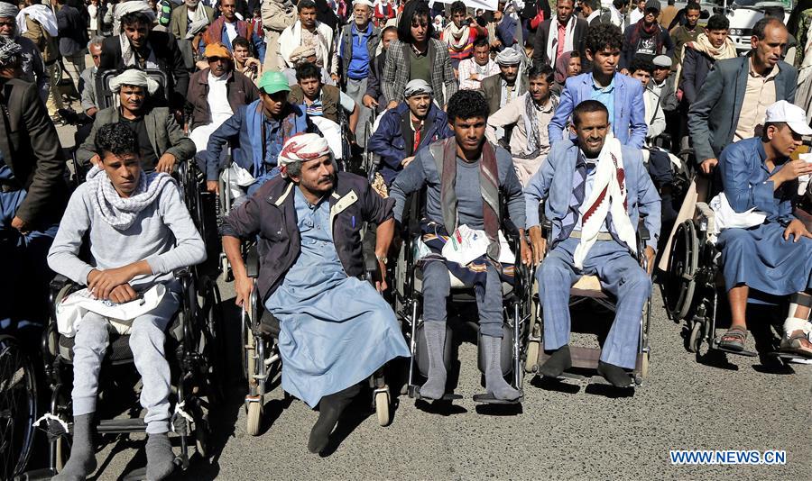 YEMEN-SANAA-DISABLED PEOPLE-RALLY