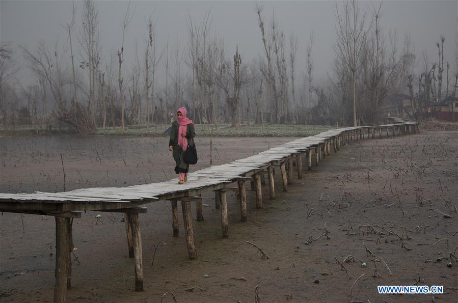 KASHMIR-SRINAGAR-COLD WEATHER