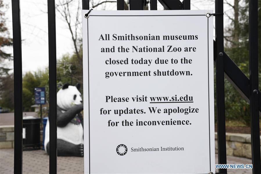 U.S.-WASHINGTON D.C.-GOV'T SHUTDOWN-SMITHSONIAN MUSEUMS-NATIONAL ZOO-CLOSURE