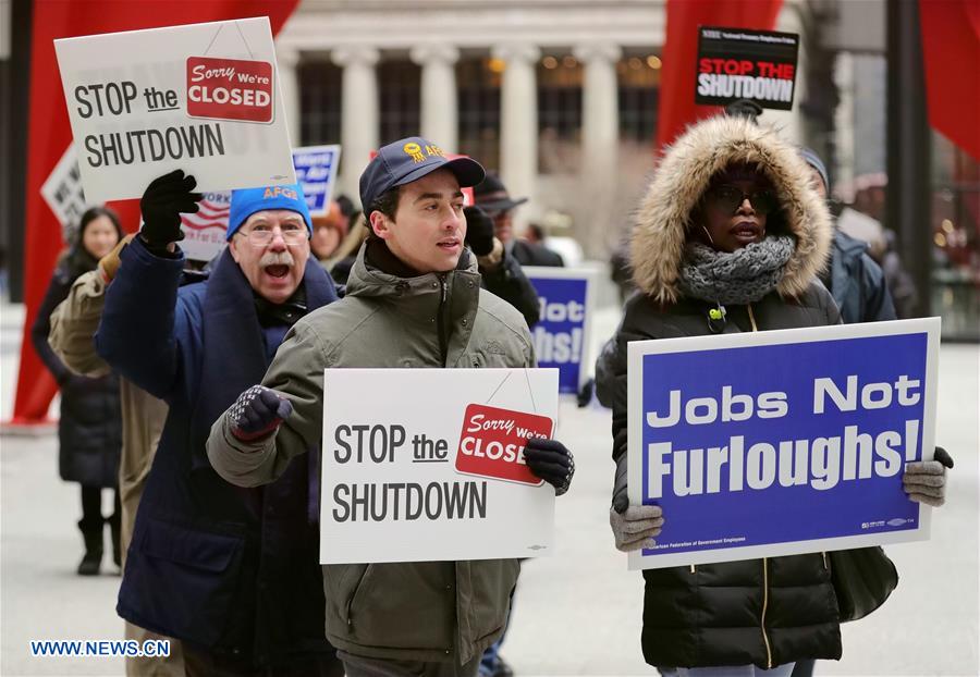 U.S.-CHICAGO-PARTIAL GOVERNMENT SHUTDOWN-PROTEST