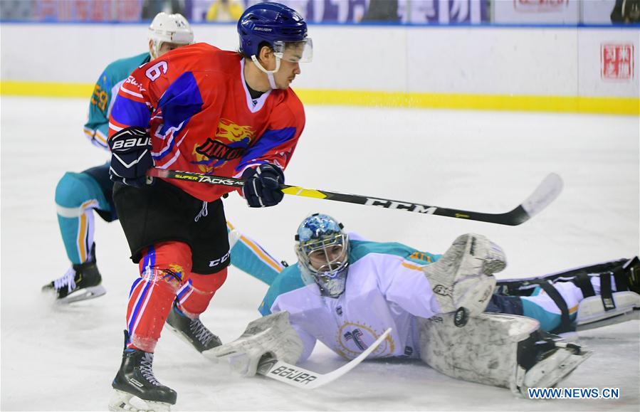 (SP)CHINA-JILIN-SILK ROAD SUPREME HOCKEY LEAGUE-TSEN TOU VS TORPEDO U-K(CN)