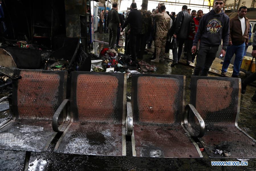 EGYPT-CAIRO-TRAIN STATION-FIRE