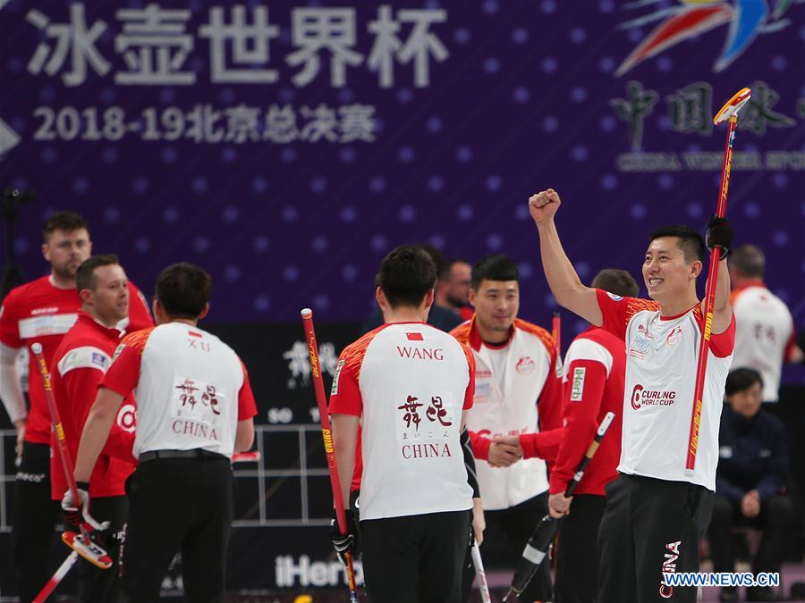 (SP)CHINA-BEIJING-CURLING-WCF WORLD CUP-GRAND FINAL