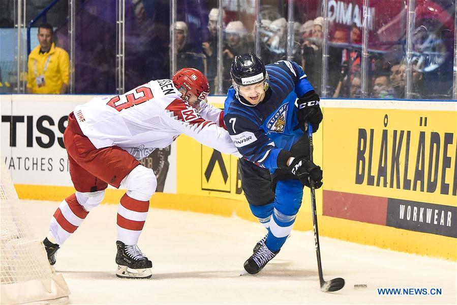 (SP)SLOVAKIA-KOSICE-ICE HOCKEY-IIHF-WORLD CHAMPIONSHIP-GROUP A-FIN VS DEN