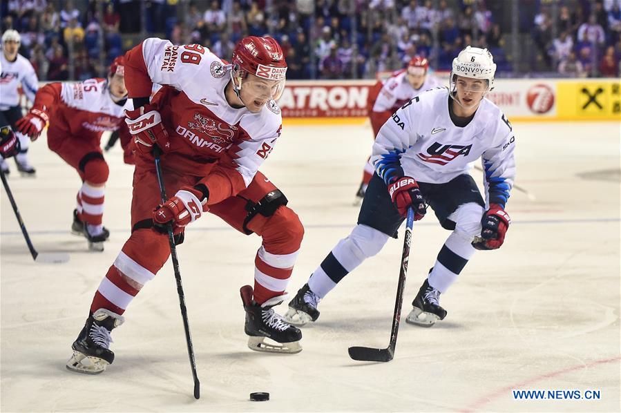 (SP)SLOVAKIA-KOSICE-ICE HOCKEY-IIHF-WORLD CHAMPIONSHIP-GROUP A-USA VS DEN