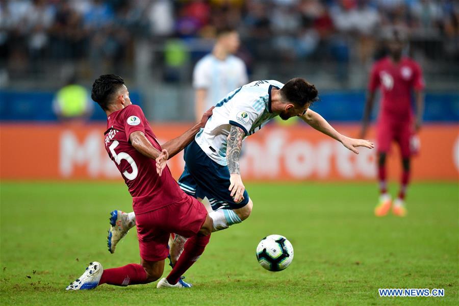 (SP)BRAZIL-PORTO ALEGRE-SOCCER-COPA AMERICA 2019-ARGENTINA VS QATAR