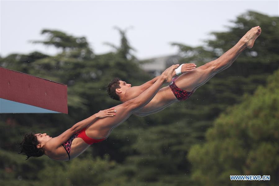 (SP)ITALY-NAPLES-SUMMER UNIVERSIADE-DIVING-PLATFORM SYNCHRO MIXED-FINAL