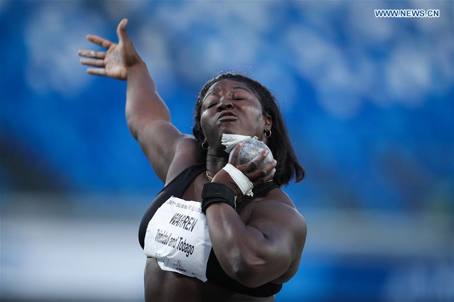 (SP)ITALY-NAPLES-SUMMER UNIVERSIADE-ATHLETICS-WOMEN'S SHOT PUT-FINAL