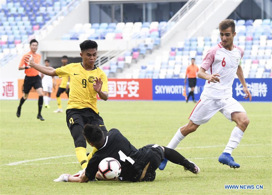 (SP)CHINA-HAIKOU-SOCCER-CFA CHINA INTERNATIONAL YOUTH FOOTBALL TOURNAMENT-IRAN VS MALAYSIA (CN)