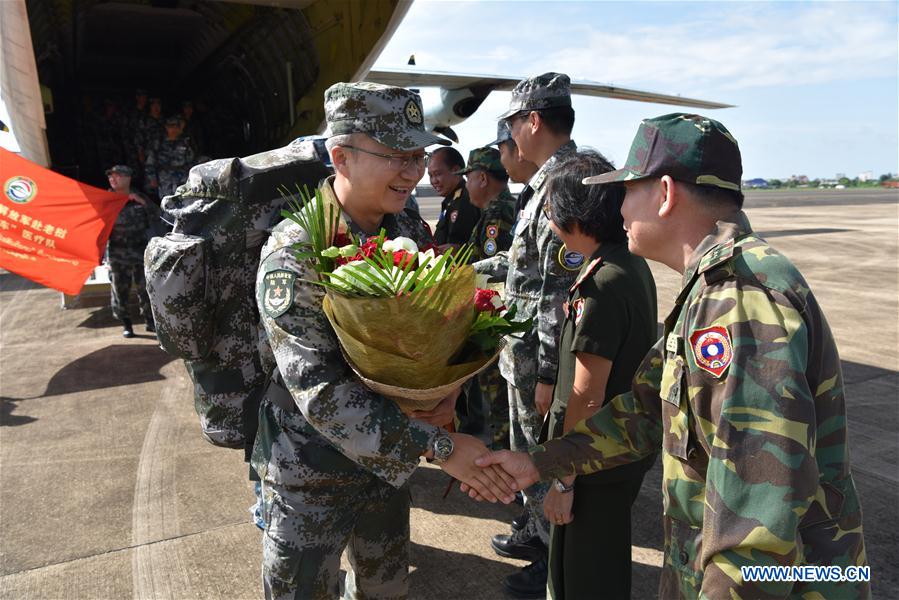 LAOS-VIENTIANE-CHINA-PEACE TRAIN-EXERCISE