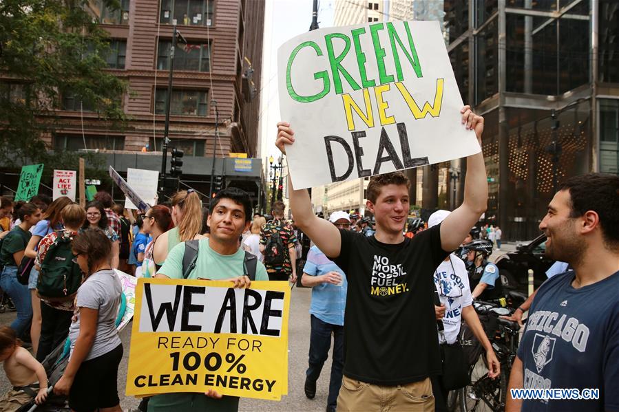 U.S.-CHICAGO-CLIMATE CHANGE-STRIKE