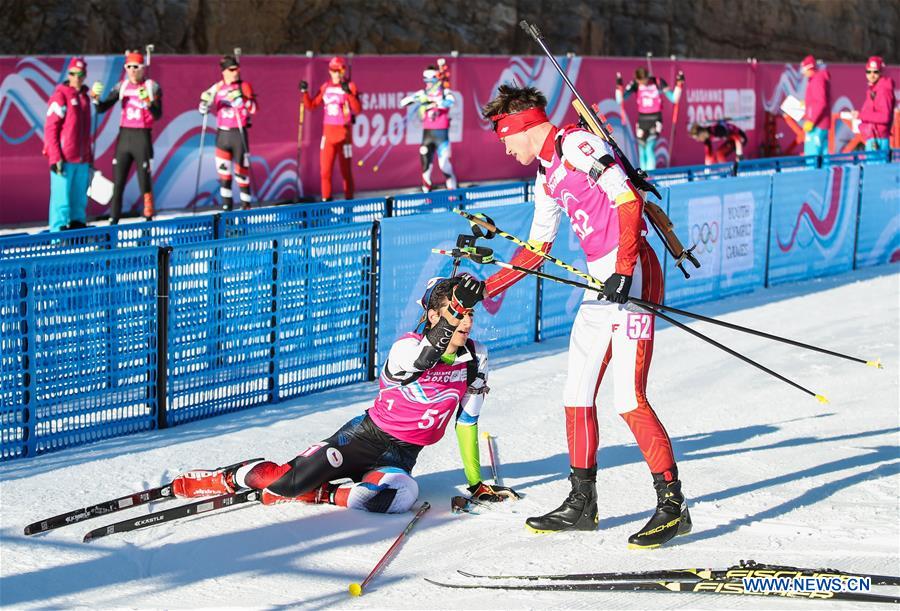 (SP)FRANCE-LES ROUSSES-WINTER YOG-BIATHLON-MEN'S 7.5KM SPRINT