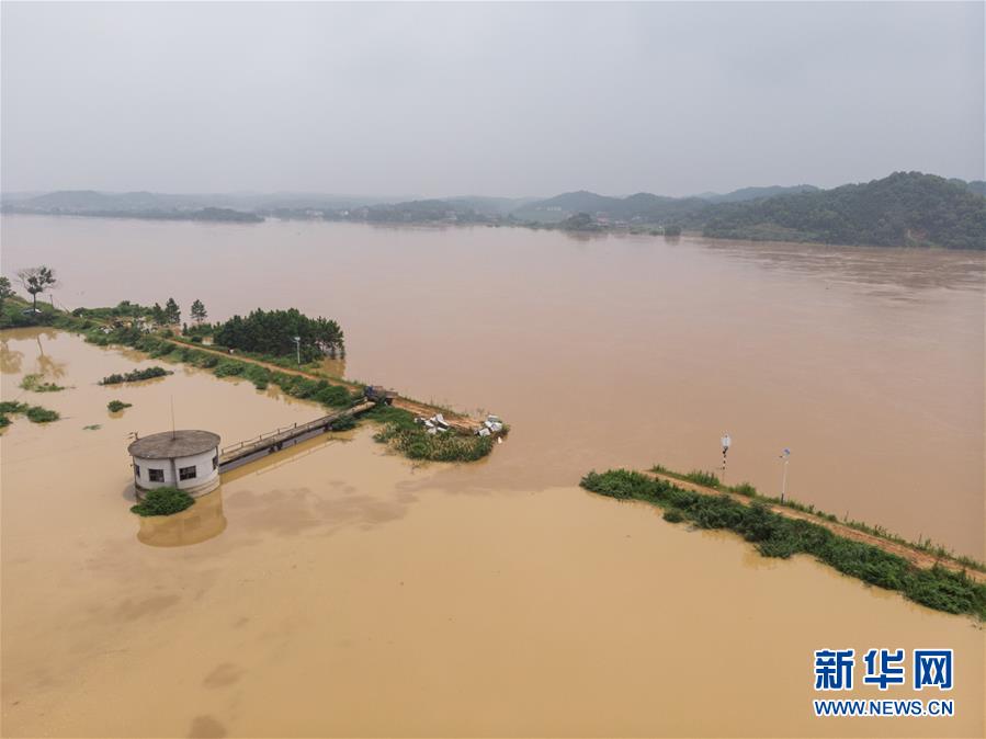 （防汛抗洪·圖文互動）加快搶險進度 確保群眾安全——湘江衡山段漫堤決口現(xiàn)場直擊