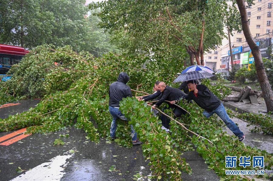 （環(huán)境）（1）受臺風“美莎克”影響 吉林發(fā)布暴雨橙色預警信號