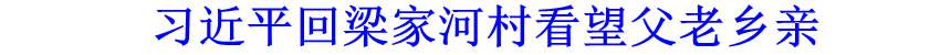 習近平回梁家河村看望父老鄉(xiāng)親