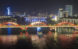 廣西柳州：柳江夜景美