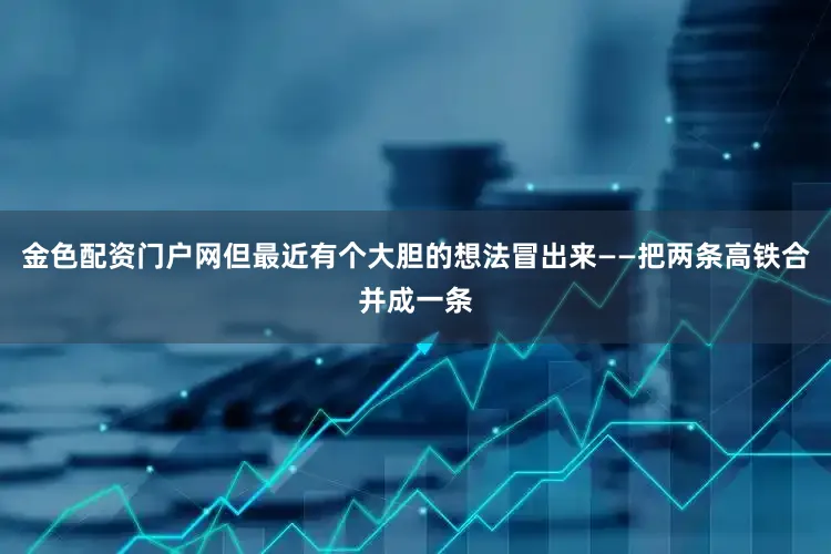 金色配资门户网但最近有个大胆的想法冒出来——把两条高铁合并成一条